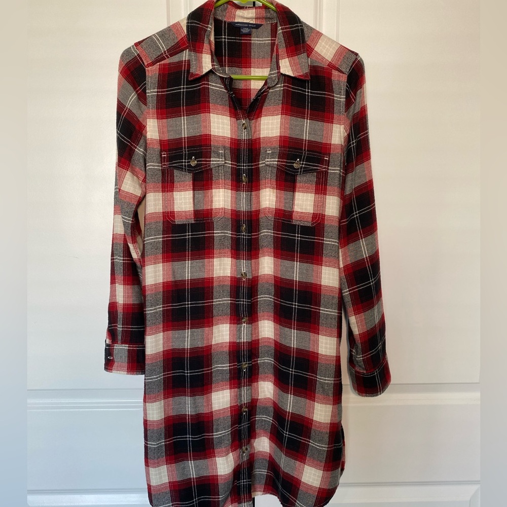 AE Flannel shirt dress 🍂🍁